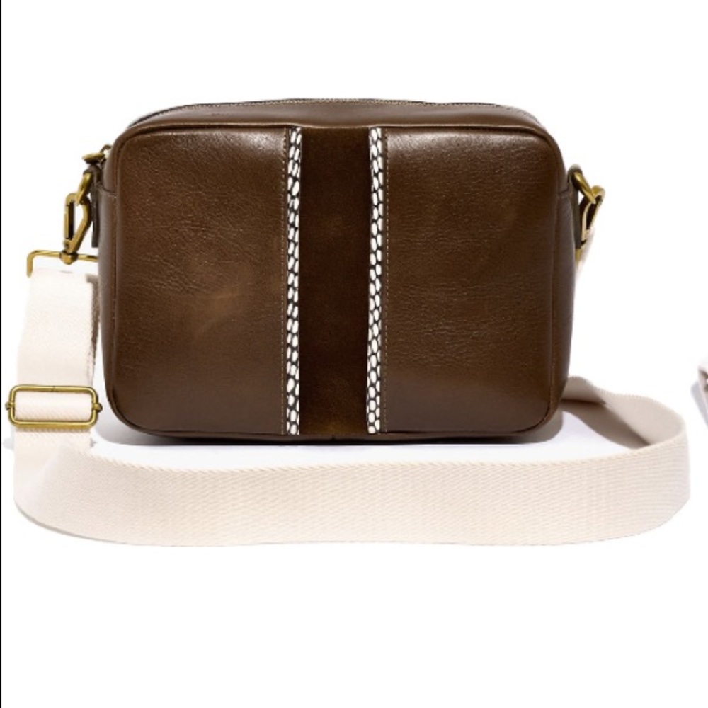 New Madewell Suede Large Transport Camera Bag NIB